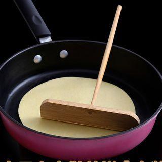 Bamboo Pancake Spreader / Dough Scraper / Silicone Brush / Set