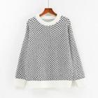Long Sleeve Dotted Loose-fit Sweater