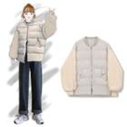 Zip Padded Coat Almond - One Size