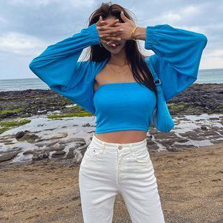 Set: Bolero + Padded Tube Top