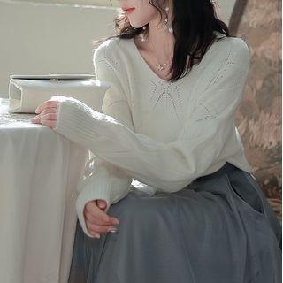 Eyelet Sweater