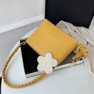 Set: Lettering Crossbody Bag + Bag Charm