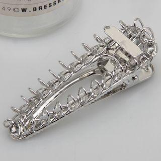 Alloy Hair Clip Silver - One Size