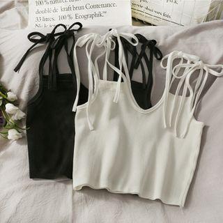 Dual-strap Cropped Camisole Top