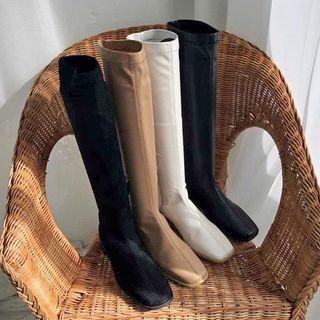 Square-toe Long Boots