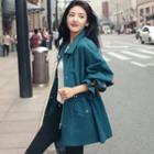 Drawcord-waist Zip Jacket