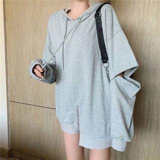 Elbow-cutout Hoodie