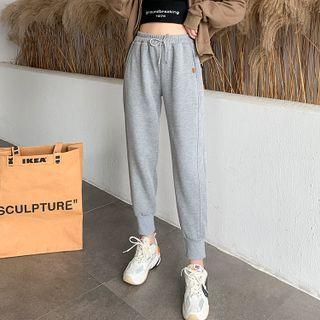 High-waist Gathered Cuff Shift Sweatpants