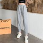 High-waist Gathered Cuff Shift Sweatpants