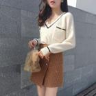 Irregular Woolen Pencil Skirt