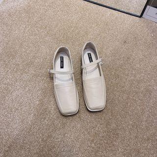 Square Toe Mary Jane Loafers