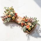 Flower Applique Bow Tie As Shown In Figure - One Size