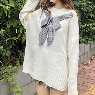 Bow Accent Long Sweater