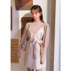 Spaghetti-strap Woolen Minidress