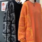 Couple Matching Printed Loose Fit Sweater