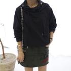 Pocket-detail Hooded Top