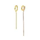 Drop Ear Cuff 01 - 6859 - Kc Gold - Gold - One Size