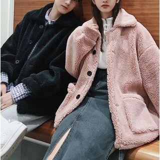 Couple Matching Fleece Single-breasted Coat