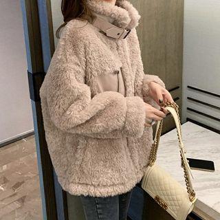 High-neck Chenille Jacket