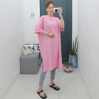 Oversize Color T-shirt Dress