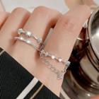 Rhinestone Layered Alloy Open Ring (various Designs)