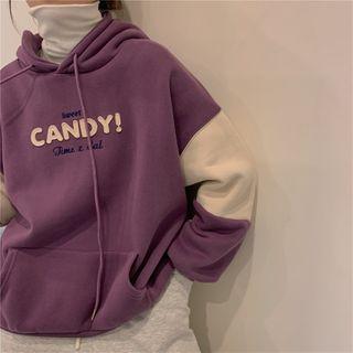 Embroider Hooded Sweatshirt