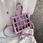 Set: Mini Woven Crossbody Bag + Pouch