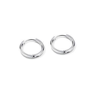 Simple Personality Geometric Round 316l Stainless Steel Stud Earrings 16mm Golden - One Size