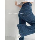 Woven Straight Leg Loose Jeans