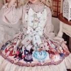 Sleeveless A-line Printed Dress / Headband / Set