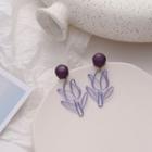 Wirework Tulip Dangle Earring 1 Pair - 925 Silver Needle - Earring - One Size