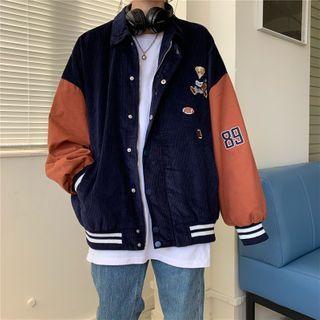 Corduroy Bear Printed Jacket