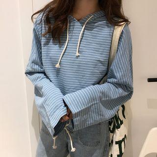 Hooded Striped Long-sleeve T-shirt