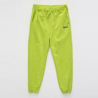 Letter-printed Colored Sweatpants