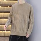 Plain Round Neck Loose Fit Sweater