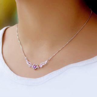 Angel Heart Wings Necklace