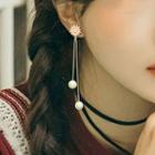 Floral Pearl Drop Earring