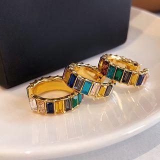Rhinestone Ear Cuff 1 Pc - Multicolor - One Size