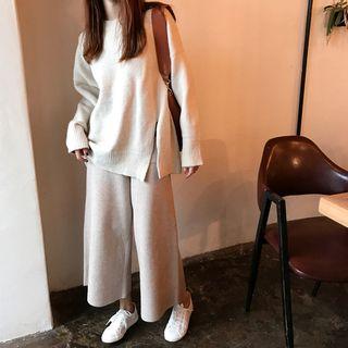Oversized Sweater / Knit Wide-leg Pants