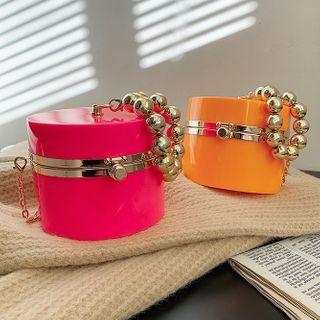 Chain Acrylic Cylinder Crossbody Bag