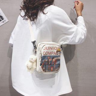 Cartoon Print Nylon Crossbody Bag