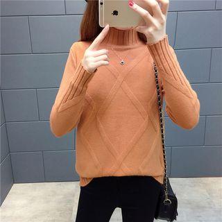 Long-sleeve Pattern Sweater
