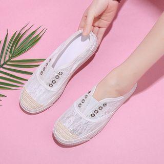Lace Sneaker Mules