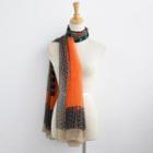 Patterned Color-block Scarf