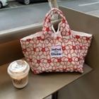 Floral Embroidered Lunch Bag