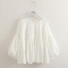 3/4-sleeve Flowy Blouse