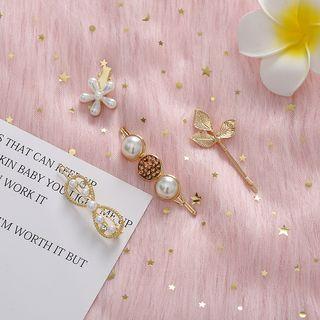 Set Of 3: Hair Pin (assorted Designs)