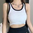 Sleeveless Two-tone Camisole Top