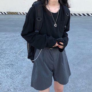 Mini A-line Skirt / Long-sleeve T-shirt