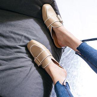 Buckle Loafer Mules